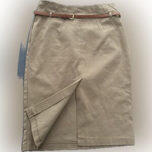 Topshop pencil skirt with belt size US 8